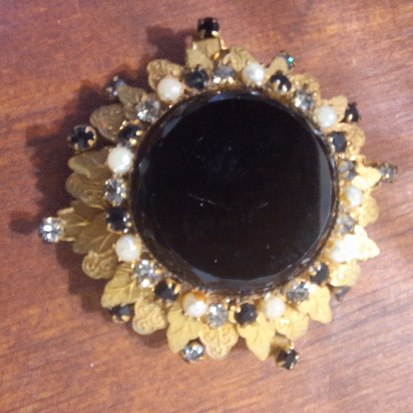 Original by Robert Jewelry - Original by Robert Vintage Mourning Style Brooch